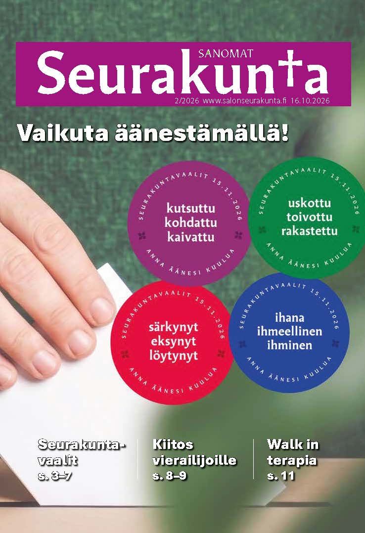 Seurakuntasanomien kansi